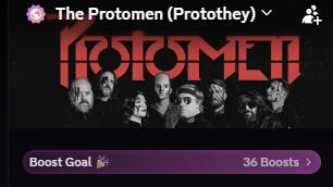 The Discord server header.